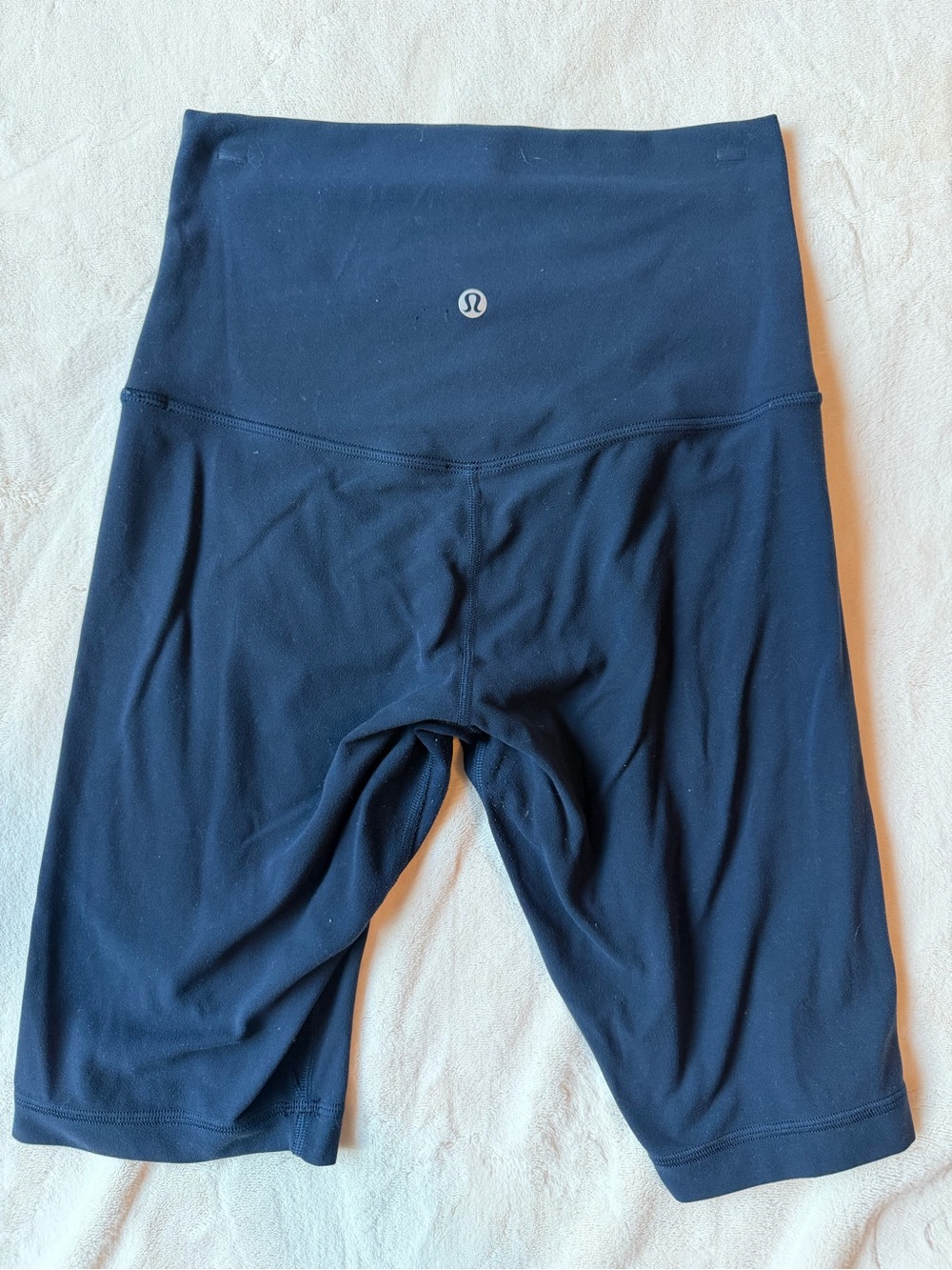 Lululemon W7BHUS Align Super High Rise Short *10" True Navy Nulu Lycra Fibre
